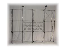 Eclipse 10ft WAVE floor pop-up trade show display frame
