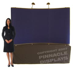 8ft table top popup trade show displays