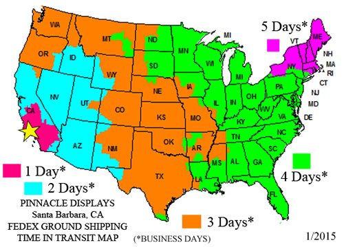 free ground shipping on all our trade show displays!