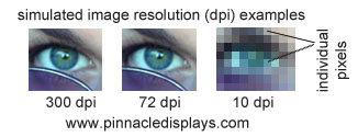 dpi example for trade show display graphics