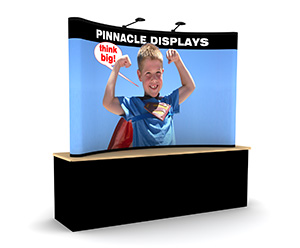 8ft table top popup trade show displays with full graphics